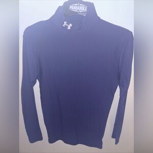 Under Armour ColdGear fitted Shirt Long Sleeve Mock Turtleneck white Men S